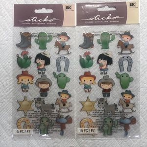 Sticko Cowboy Cuties Stickers